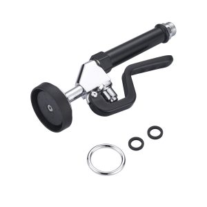 1.42 GPM Pre Rinse Sprayer Commercial Sink Sprayer Replacement for Kitchen Sink Faucet in Black