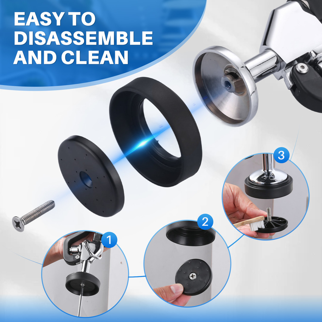 7/8 in, 20 UNEF Pre-Rinse Spray in Black with 45 inch Stainless-Steel Pre Rinse Hose for Commercial Sink Faucet - Image 6