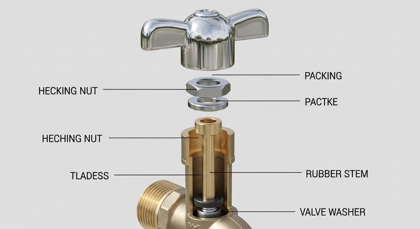 garden hose faucet stem