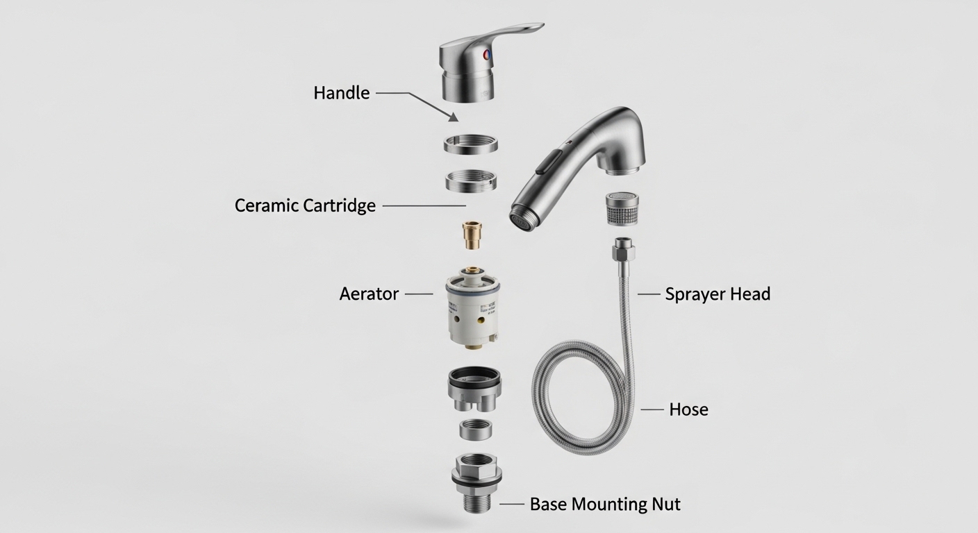 bio bidet flow faucet parts