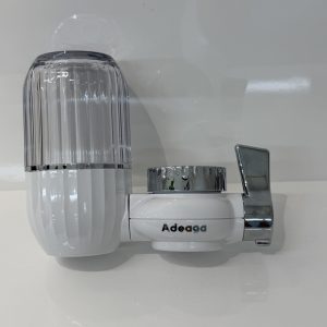 Faucet Mount Water Filter with Tap Adapter and Replaceable Cartridge