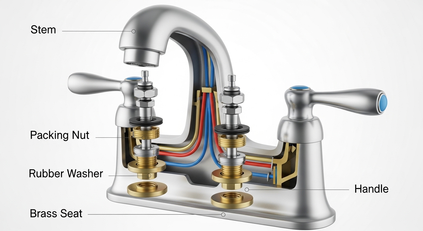 how to replace bathroom faucet stem