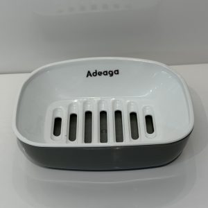 Two-Piece Draining Soap Dish with Removable Slotted Insert