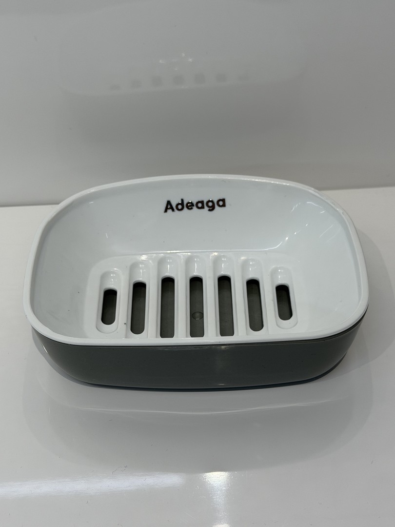 Two-Piece Draining Soap Dish with Removable Slotted Insert