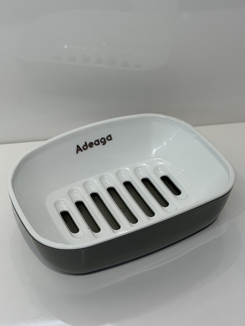 Two-Piece Draining Soap Dish with Removable Slotted Insert