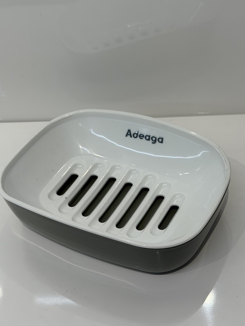 Two-Piece Draining Soap Dish with Removable Slotted Insert