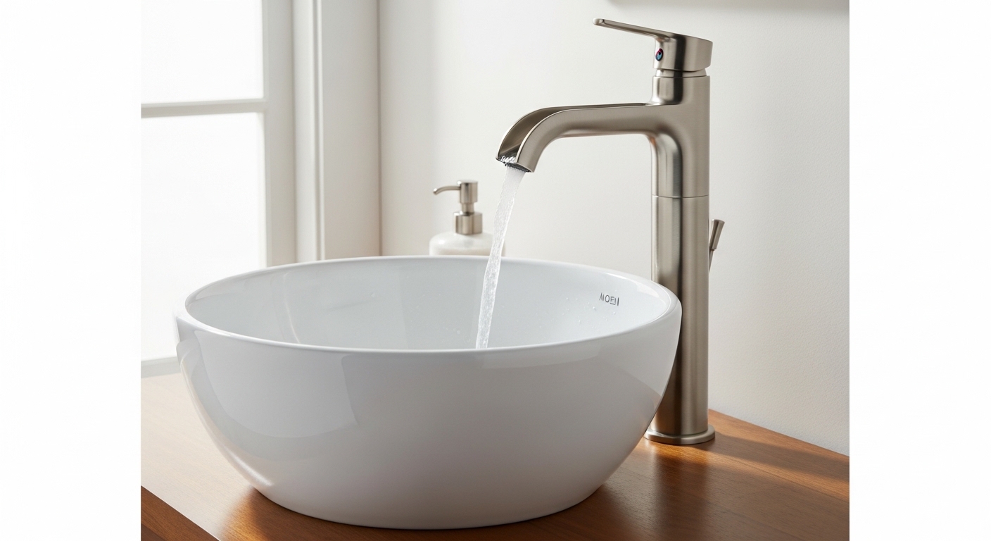 vessel sink faucet moen