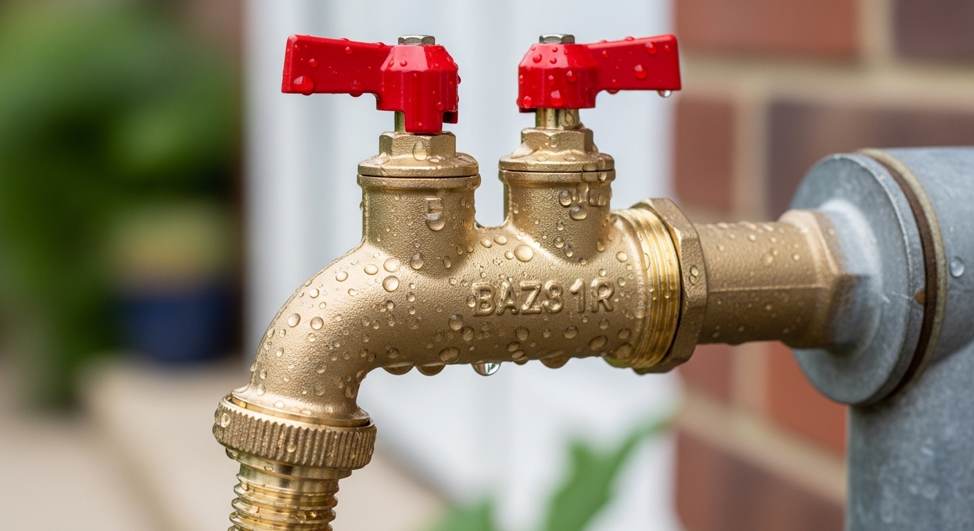 brass tap y splitter