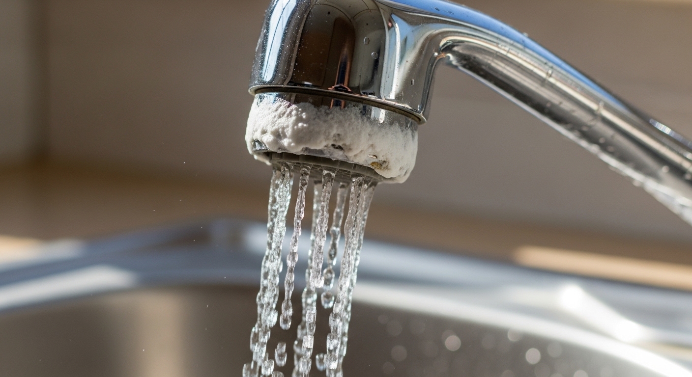 how to clean faucet head with clr