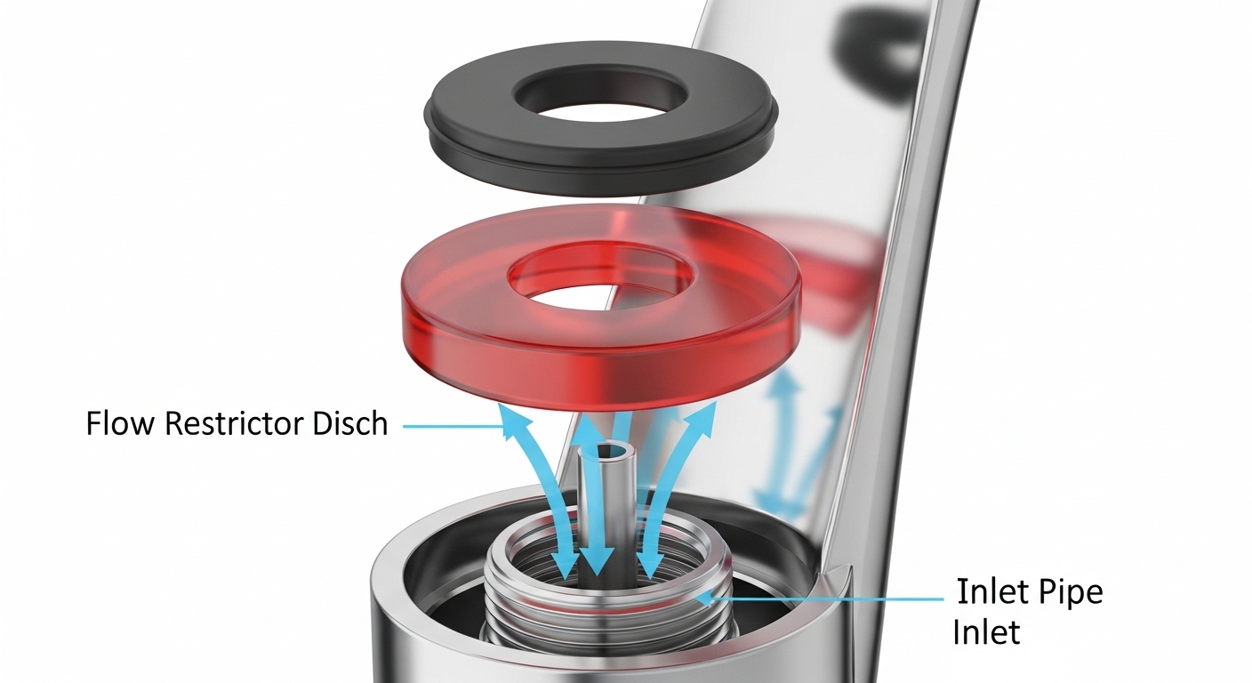 how to install shower head flow restrictor