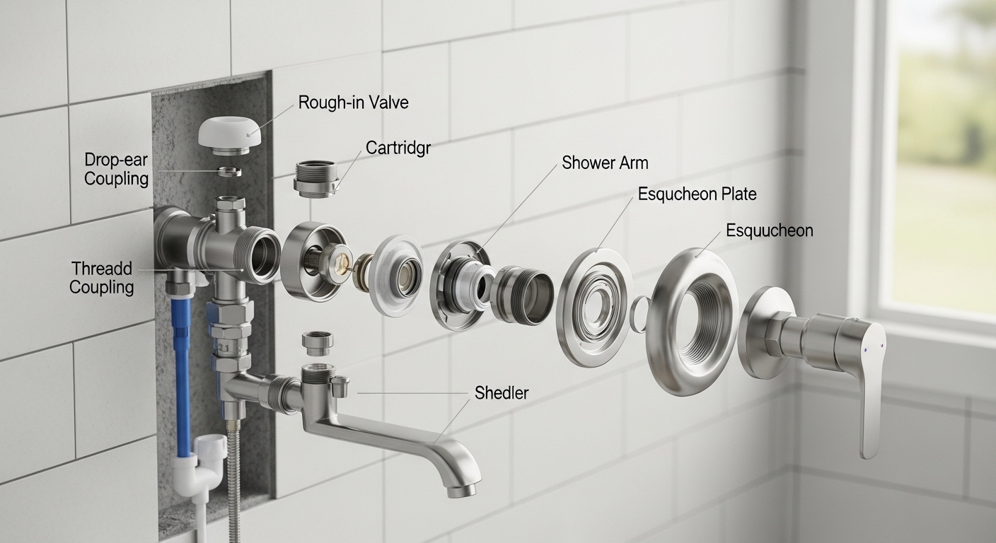 shower faucet fittings