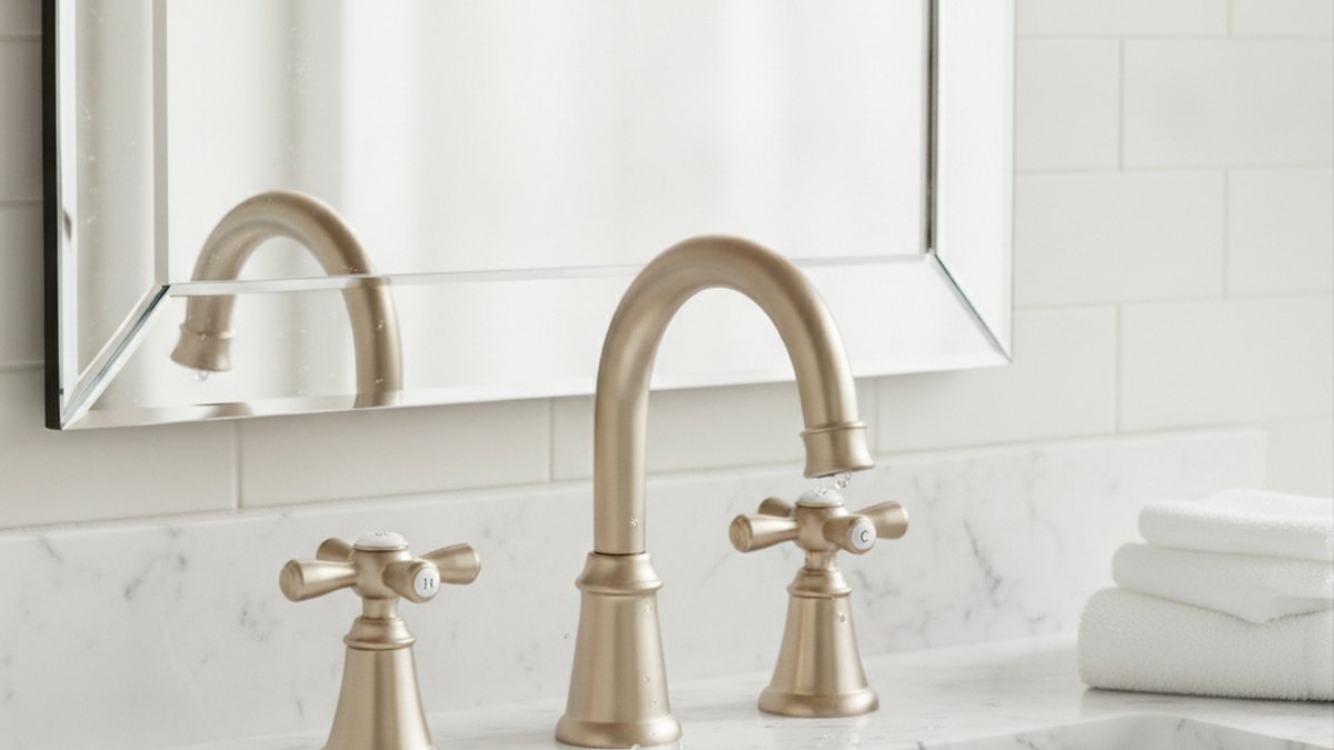 brushed nickel faucet traditional