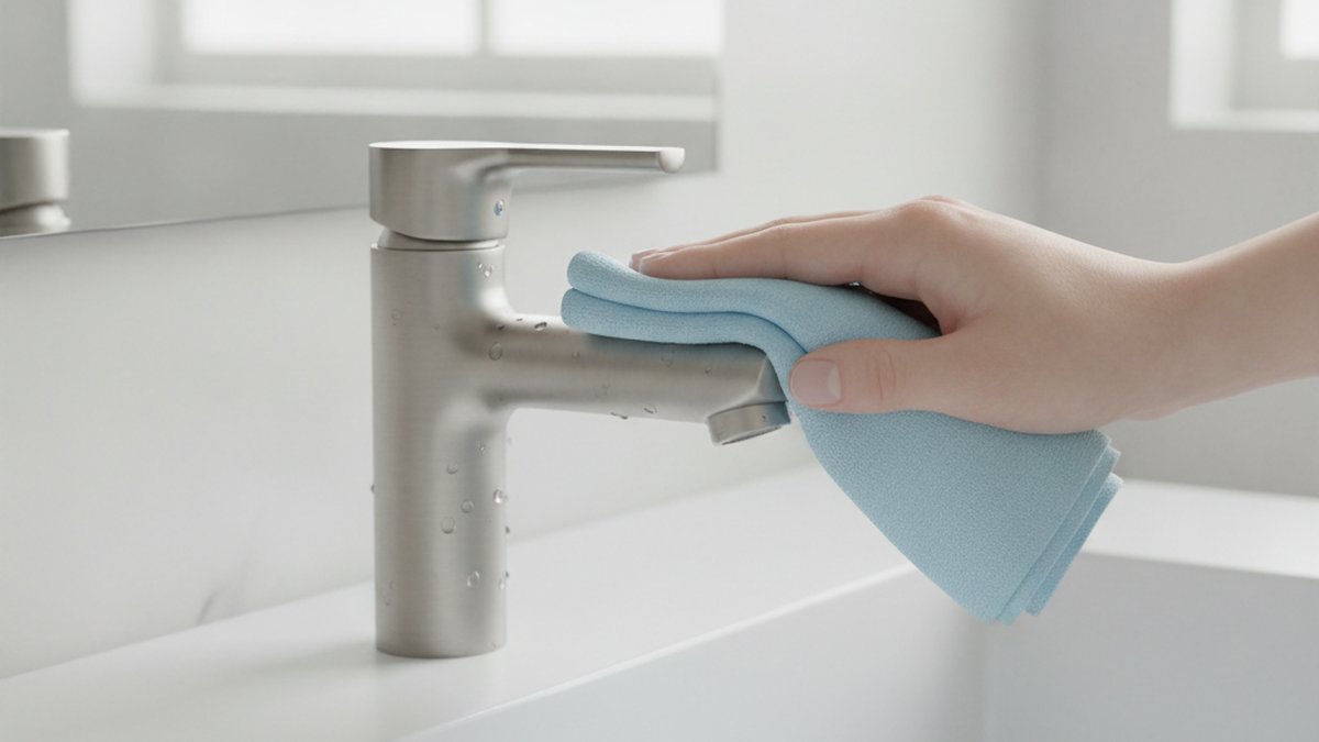 how to clean nickel faucets