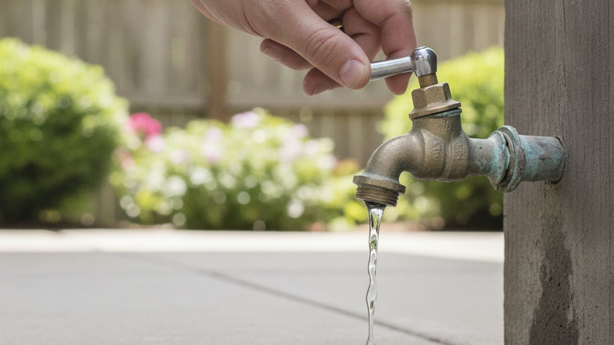 outdoor faucet keeps spinning