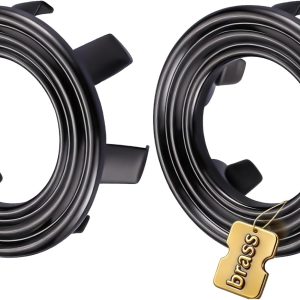 Black Stainless brass sink overflow ring cover