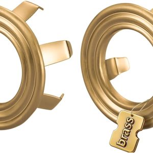 Brushed Gold brass sink overflow ring cover