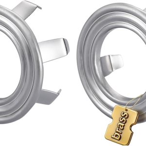 Brushed Nickel brass sink overflow ring cover