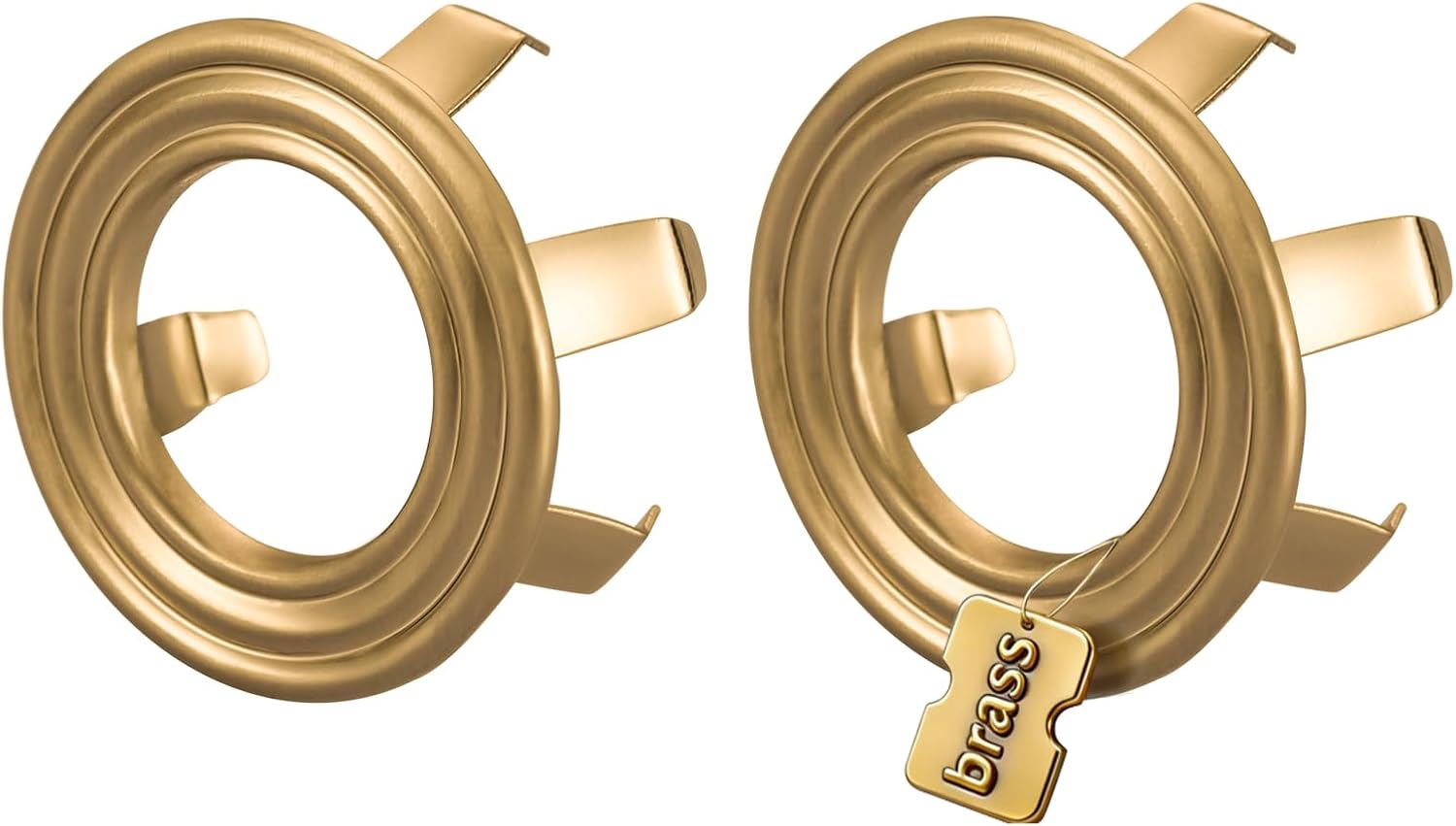 Copper brass sink overflow ring cover - package