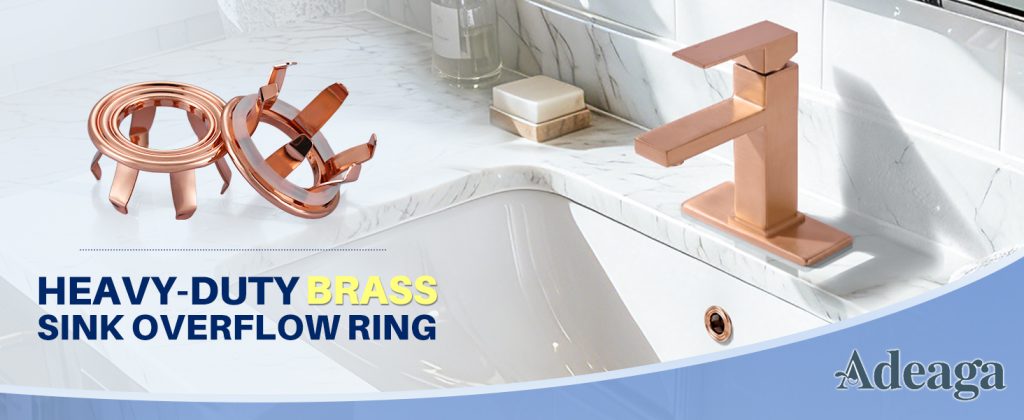 ADEAGA Copper brass sink overflow ring cover