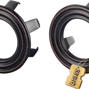 Oil Rubbed Bronze brass sink overflow ring cover