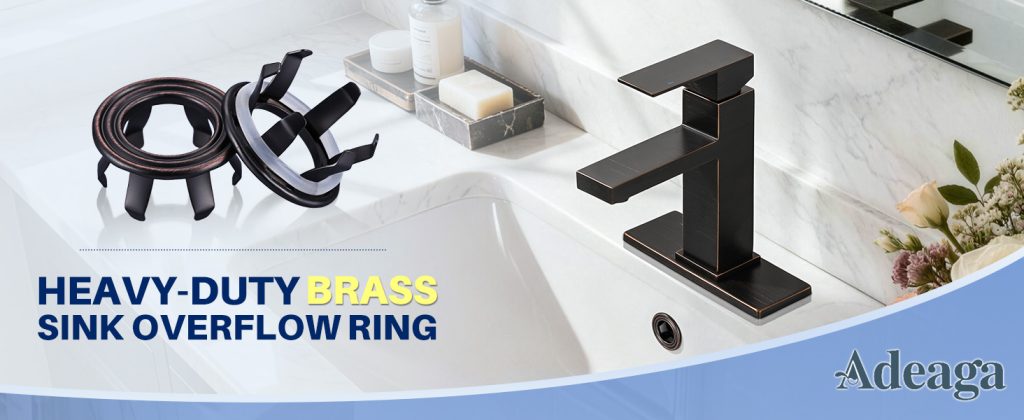 ADEAGA Oil Rubbed Bronze brass sink overflow ring cover