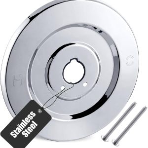 Chrome shower escutcheon plate for Moen Chateau 16090