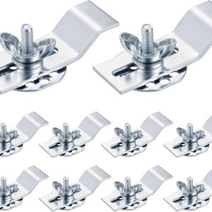 ADEAGA undermount sink clips 10-pack with bolts and wing nuts